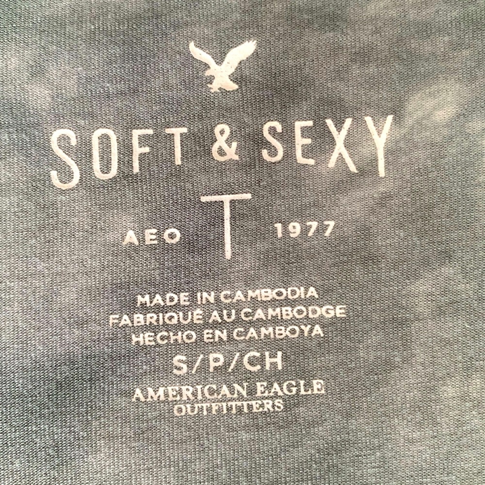 American Eagle Outfitters Soft & Sexy Top Flare Bell Long Sleeve V Neck Women S - Picture 15 of 16